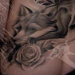 Tattoos - Kitsune with Roses - 109218